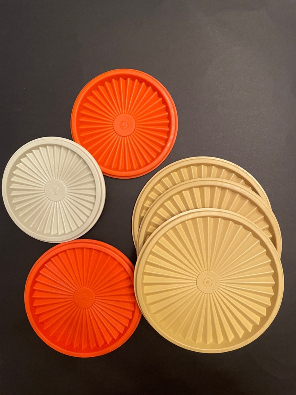 TUPPERWARE Lid Lot — Various Sizes & Colours | Retro Vintage Kitchenware